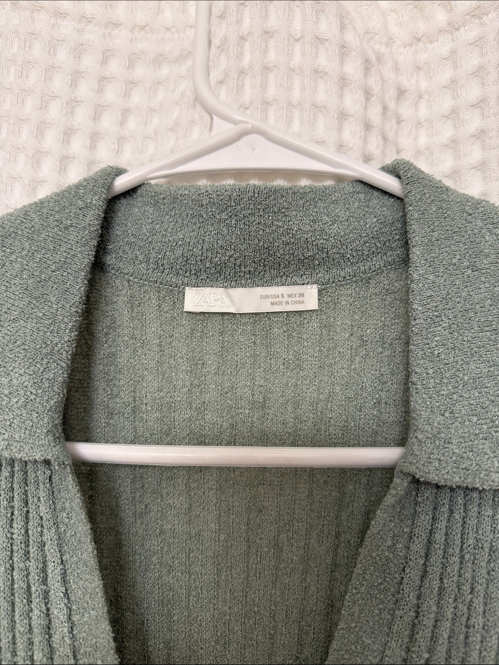 Zara Sleeveless Collared Knit Maxi Dress in Seafoam Green - Picture 2 of 3